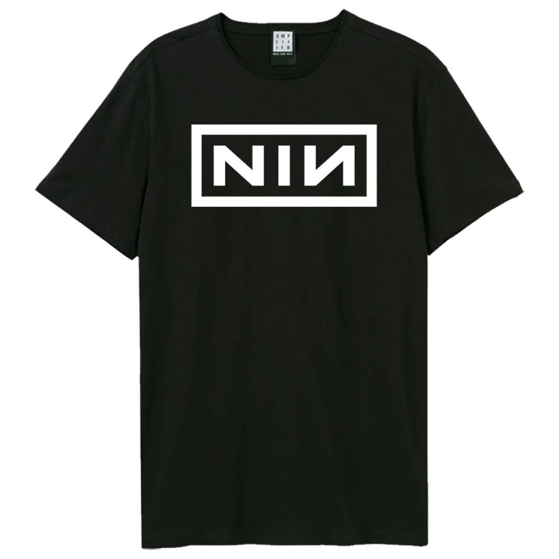 Image of Amplified Amplified Men NIN Logo T-Shirt in Black Size: X-Small Black XS Male 5063852063222