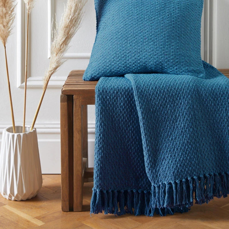 Image of Drift Home 'Hayden' Eco-Friendly Throw Teal