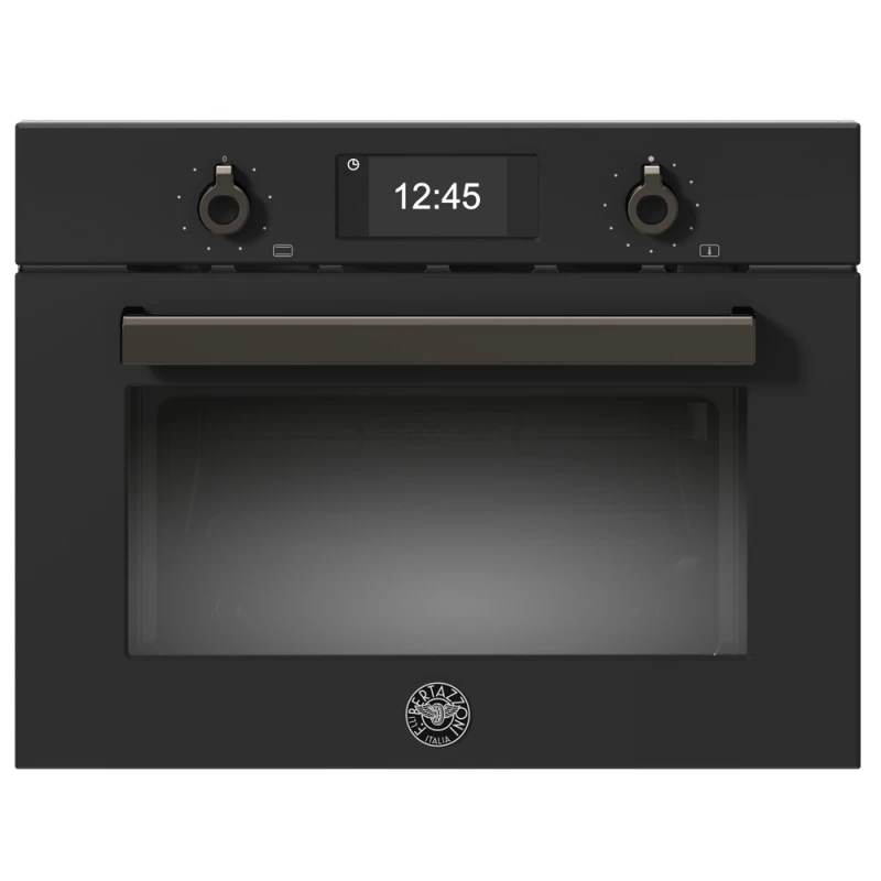 Image of Bertazzoni Professional Series F457PROMWTN 38 Litre 46cm High, Built In Combination Microwave Oven - Carbonio