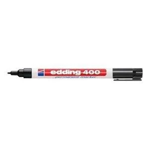 Image of Original Edding 400 Permanent Marker Bullet Tip 1mm Line Black Pack of 10 Permanent Markers