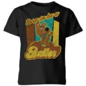 Image of Scooby Doo Born To Be A Baller Kids T-Shirt - Black - 7-8 Years