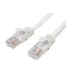 Image of StarTech 3m Cat5e White Snagless Rj45 Utp Cat 5e Patch Cable 3m Patch Cord