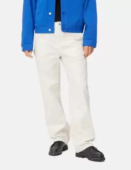 Image of Carhartt-WIP Womens Pierce Pant (Relaxed) - Off White Rinsed