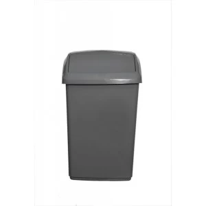 Image of Whitefurze 10L Swing Lid Bin And Base Cream