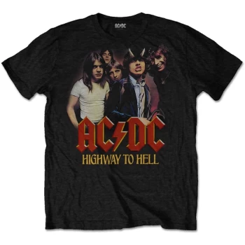 Image of AC/DC - H2H Band Unisex Large T-Shirt - Black