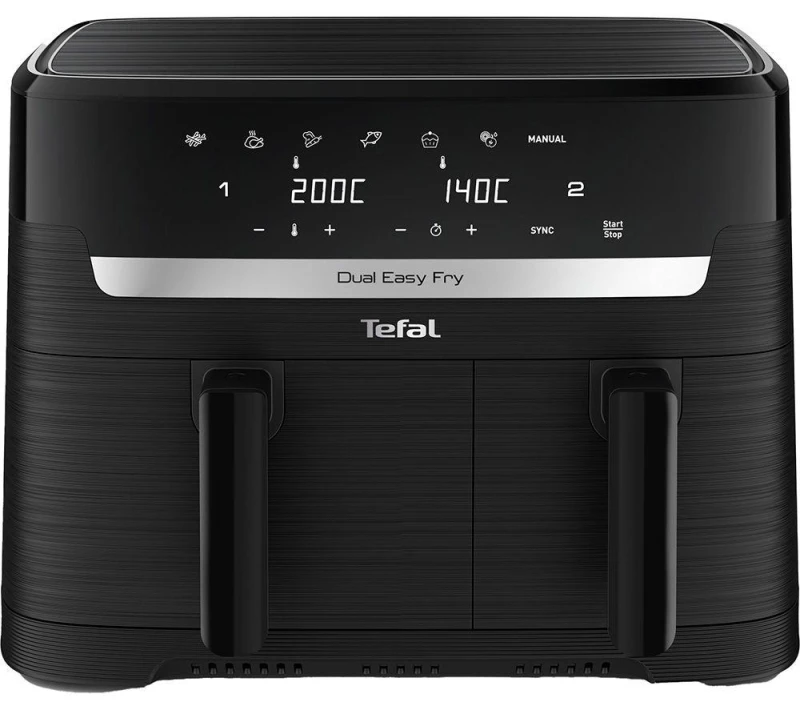 Image of Tefal Tefal Easy Fry EY901N40 8.3L Dual Air Fryer - Black