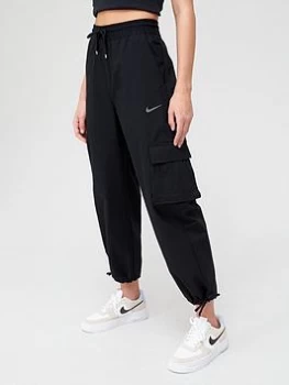 Image of Nike NSW Icon Clash Canvas Pants - Black, Size S, Women