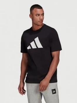 Image of adidas Bos Fl T-Shirt, Black, Size 2XL, Men