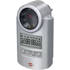 Image of Brennenstuhl 1507500 Timer/power strip digital 7 day mode 3680 W IP20 Count-down mode, RND mode