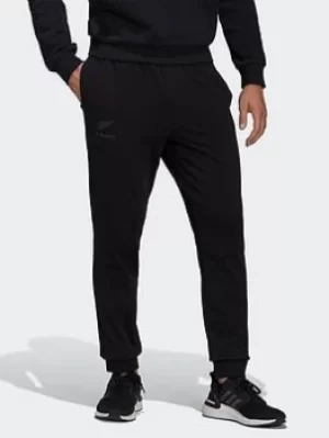 Image of adidas All Blacks Lifestyle Tapered Cuff Tracksuit Bottoms, Black Size M Men