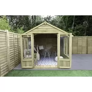 Image of Forest Garden Oakley 8 x 10ft Overlap Apex Summerhouse with Assembly