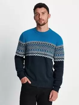 Image of TOG24 Mens Waylon Knitwear, Indigo, Size S, Men