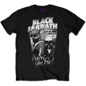 Image of Black Sabbath - Never Say Die Unisex Medium T-Shirt - Black