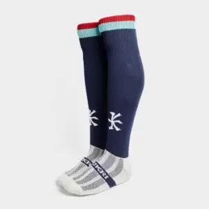 Image of Kukri Ulster Away Sock Senior - Navy/Teal/Red