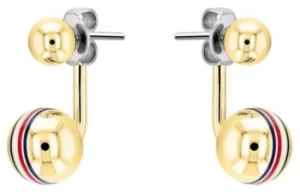Image of Tommy Hilfiger Womens Gold Plated Orb Stud Earrings 2780497 Jewellery