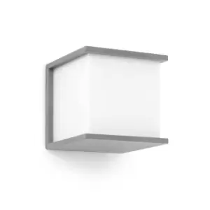 Image of Kubick 1 Light Outdoor Wall Light Dark Grey IP44, E27