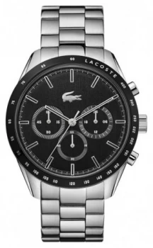 Image of Lacoste Mens Boston Stainless Steel Bracelet Black Watch