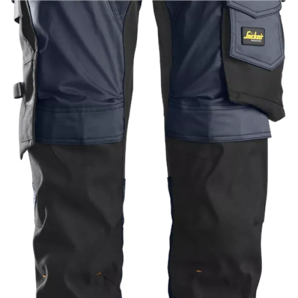 Image of Snickers AllroundWork Stretch Trousers Holster Pockets - Navy/Black - 46