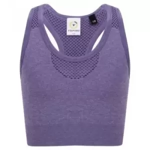 Image of Tombo Kids/Childrens/Girls Seamless Crop Top (7-8 Years) (Purple Marl)