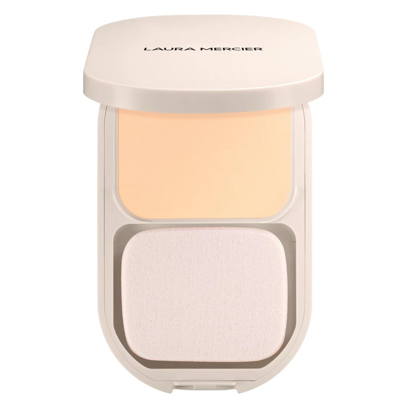 Image of Laura Mercier Real Flawless Feathermatte Powder Foundation 1W Brioche female One Size