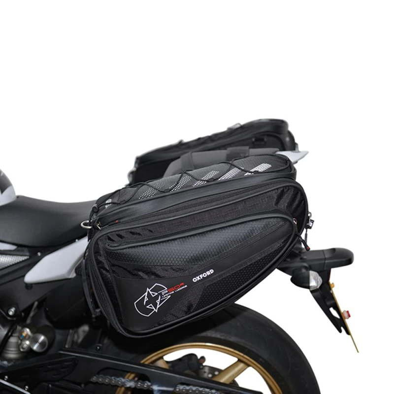 Image of Oxford P50R Motorcycle Panniers 50L Black Black
