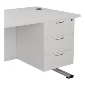 Image of Jemini White 3 Drawer Fixed Pedestal KF79871