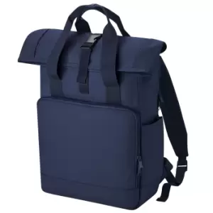 Image of Bagbase Roll Top Twin Handle Laptop Bag (One Size) (Navy Dusk)