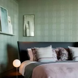 Image of Paintable Wallpaper Luxury Textured Vinyl Embossed Turner Tile - Anaglypta