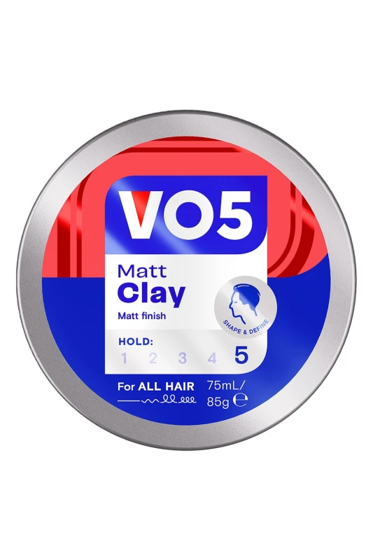 Image of VO5 Extreme Style Extra Hold Matt 'Hair Clay', 75ml Blue male