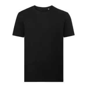 Image of Russell Mens Authentic Pure Organic T-Shirt (S) (Black)