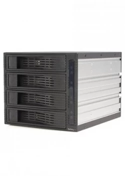 Image of StarTech 4 Drive 3.5" Trayless Hot Swap SATA Mobile Rack Backplane Storage drive cage