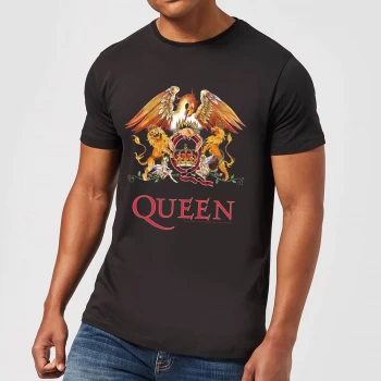 Image of Queen Crest Mens T-Shirt - Black