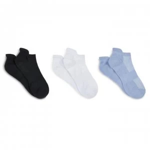 Image of USA Pro 3 Pack Trainer Socks Ladies - Multi