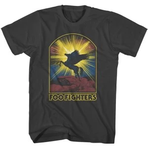 Image of Foo Fighters - Pegasus Unisex Large T-Shirt - Black