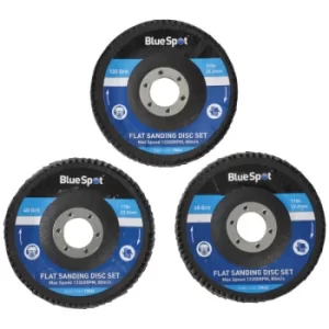 Image of Sanding Flap Disc Set 3 Piece 115MM (4.1/2IN)