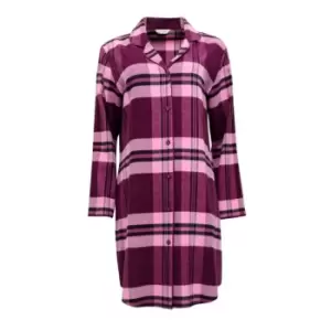 Image of Cyberjammies Eve Super Cosy Check Nightshirt - Pink