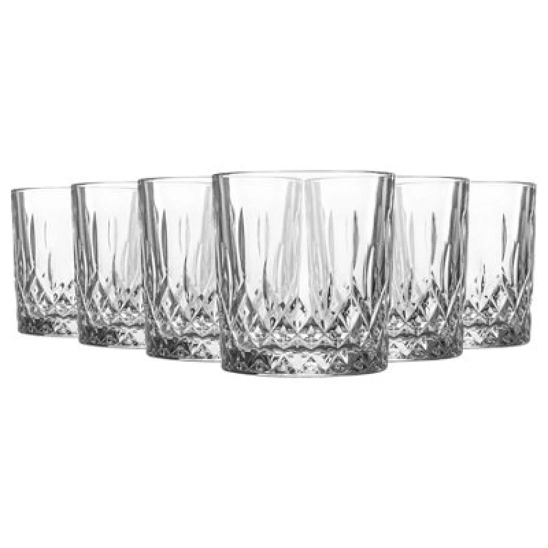 Image of LAV Odin Whiskey Glasses - 330ml - Clear - Pack of 6 Clear unisex