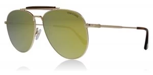 Image of Tom Ford FT0536 Sunglasses Gold / Brown 28G 60mm