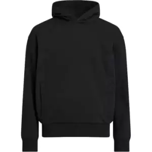 Image of CALVIN KLEIN Mix Media Nylon Interlock Hoodie - Black
