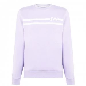 Image of Jack Wills Hatton Stripe Crew Neck Sweatshirt - Lilac