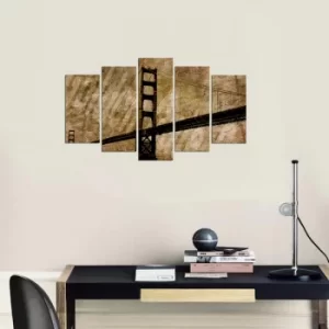 Image of 5PMX-007 Multicolor Decorative MDF Painting (5 Pieces)