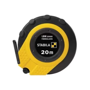 Image of Stabila LBM 2000 Closed Fibreglass Tape 20m (Width 13mm) (Metric only)