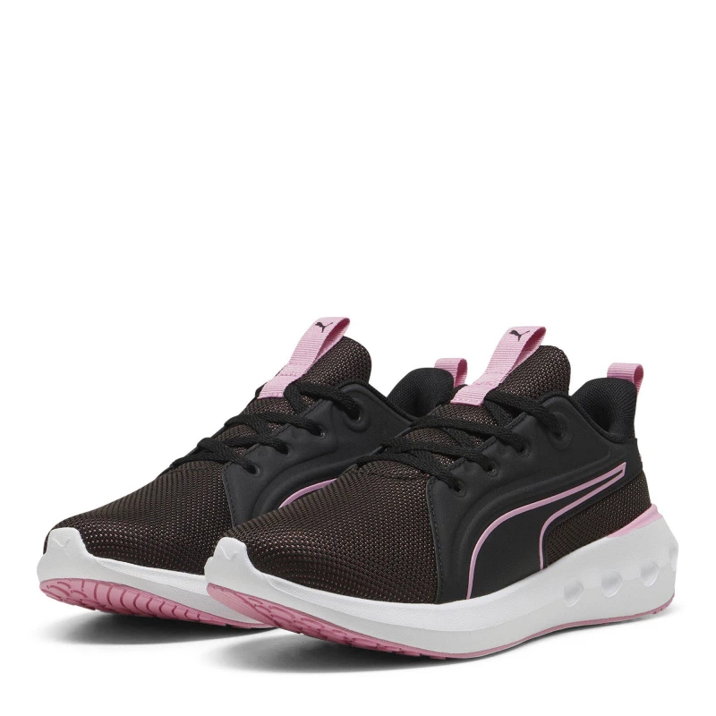 Image of Puma Mens Softride Carson Everyday Neutral Road Running Shoes Black/Mauve male 8 (42)