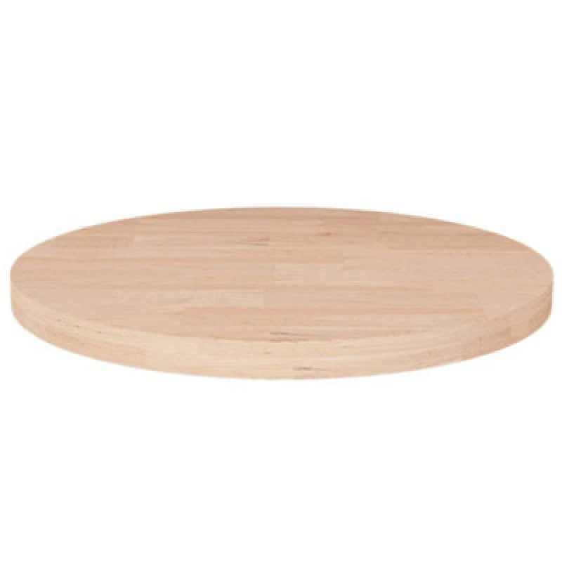 Image of Vidaxl Round Table Top 40X2,5cm Untreated Solid Wood Oak