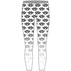 Image of Five Finger Death Punch - Knuckleduster Ladies Small-Medium Fashion Leggings - Black,White
