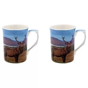 Image of new wildlife stag mug set 2