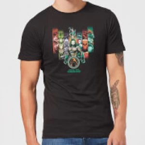 Image of Aquaman Unite The Kingdoms Mens T-Shirt - Black - M