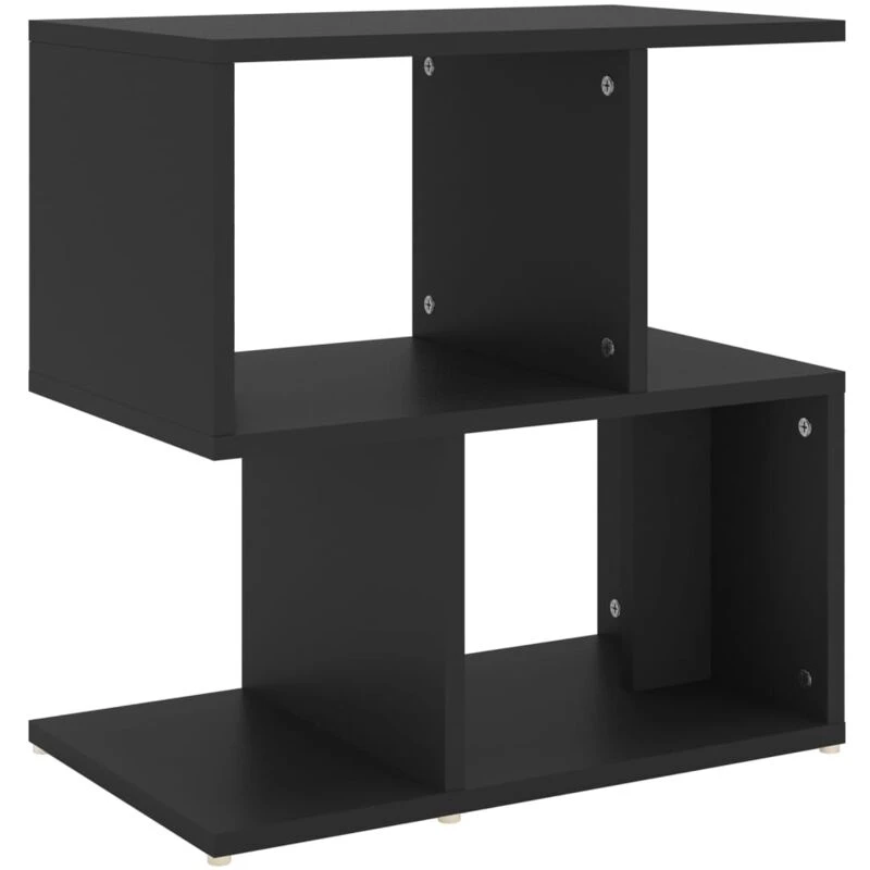 Image of VIDAXL Bedside Cabinet Black 50x30x51.5cm Engineered Wood Vidaxl 8720286558720
