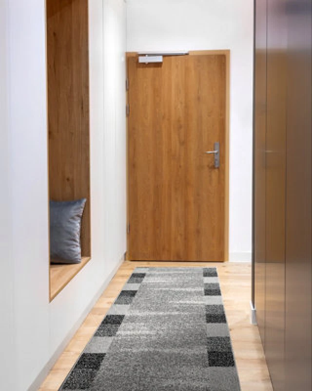 Image of RugsX Runner Silver Etna Frame, Sand Grey 70Cm 70X120 Cm