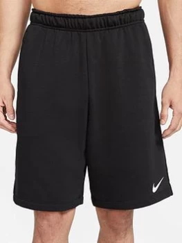 Image of Nike Train Dri-FIT Fleece Shorts - Black, Size S, Men